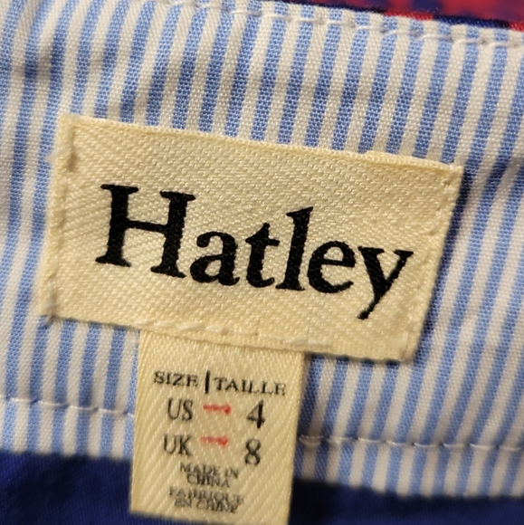 Hatley, Lined Pencil Skirt, Zipper Back, Front Pockets, Red + Navy Blue, Women 4 - Picture 4 of 4